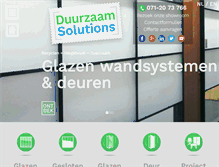 Tablet Screenshot of duurzaamsolutions.com